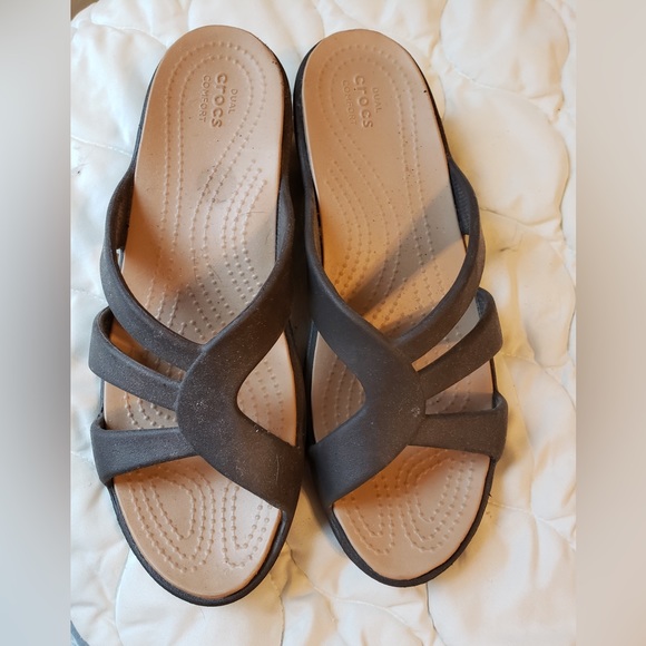 Wedge Croc Sandals - Picture 1 of 2